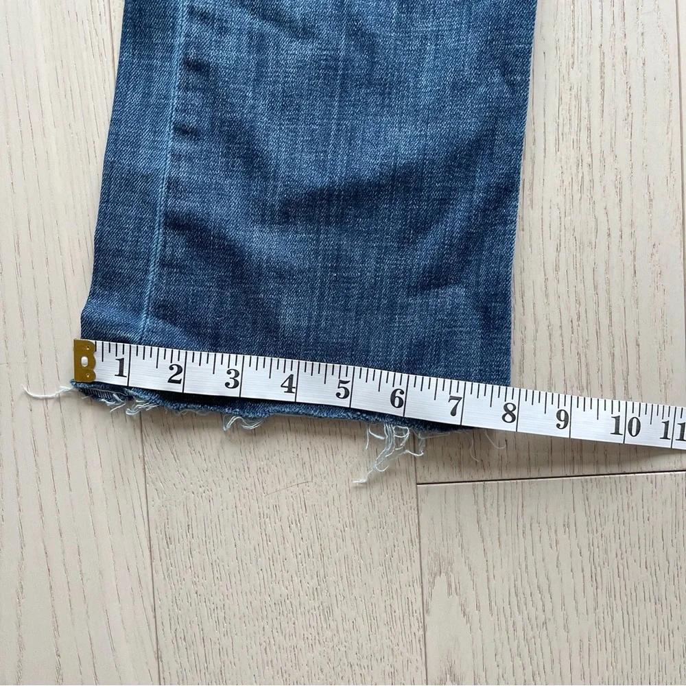 Burberry London Islington Boot Leg Blue Denim Bootcut Jeans  W31 Distressed - Picture 7 of 16